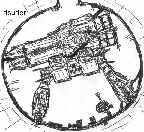 Speculative top view showing the SDF-2 submerged behind the SDF-1 in New Macross City Lake.