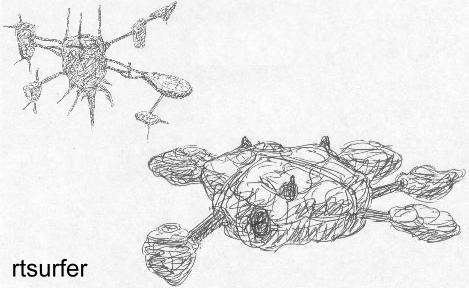 Note the resemblence between the Robotech Repair Factory's main module and the captured Macross era Robotech Factory Satellite's lower left module.